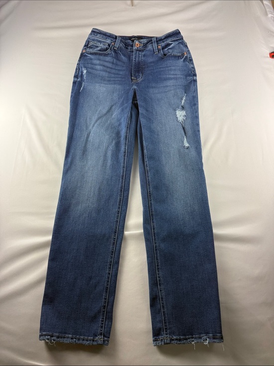 Edgely Denim - Edgely High Rise Relaxed Straight Jeans Sustainable Stretch Denim Size 10